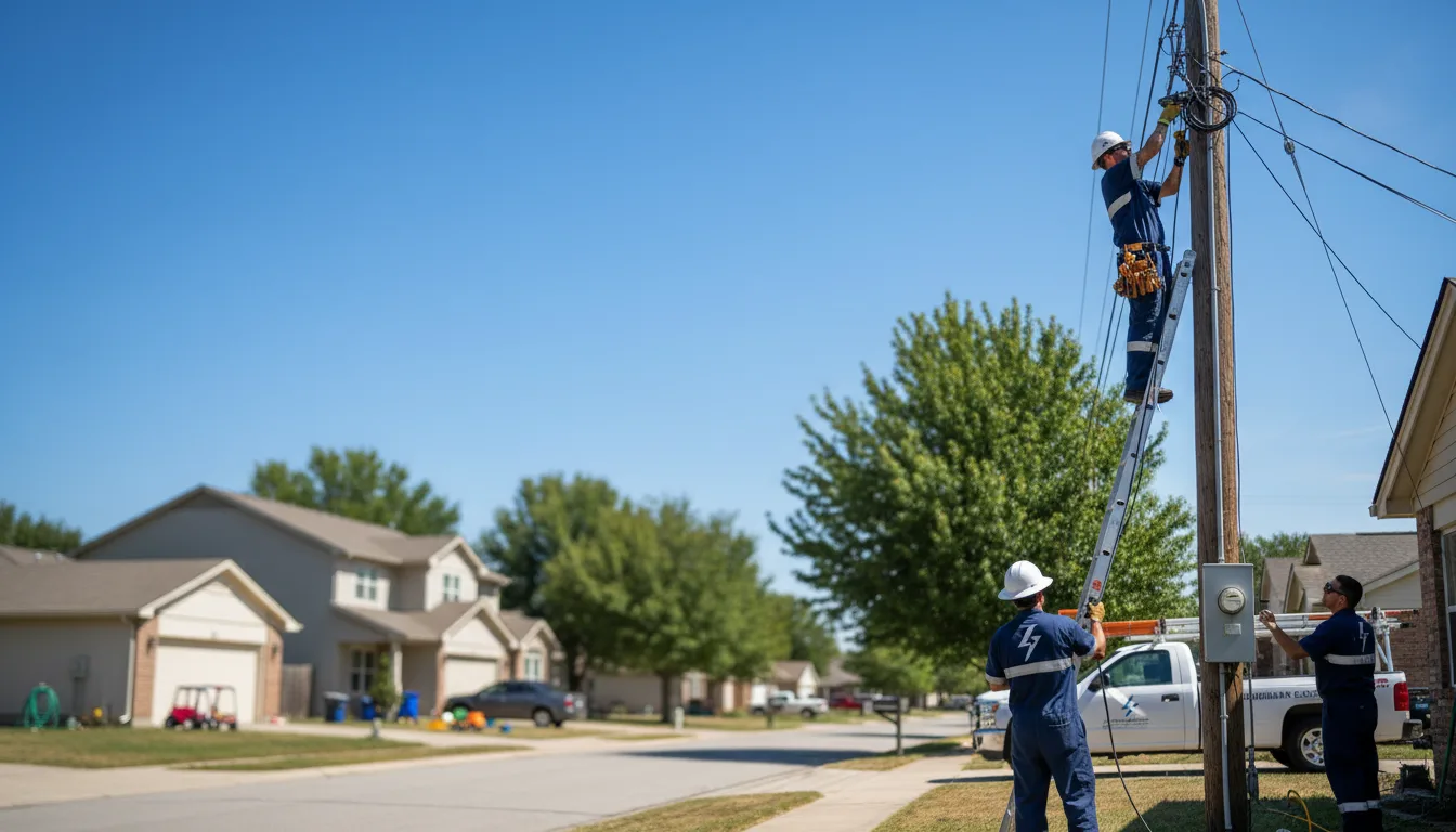 Residential electrician providing installation services in Pretty Prairie, KS